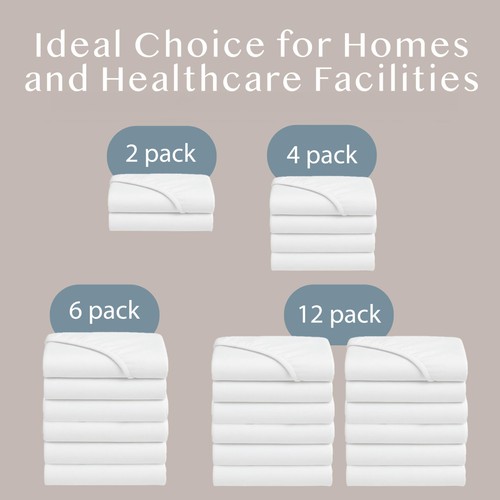 2 Pack Fitted Hospital Bed Sheets with Elastic All Around for a Perfect Fit -... - Picture 7 of 7