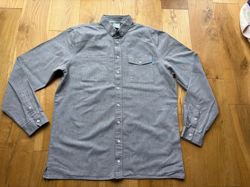 Chemise homme Reign Supreme King coton manches longues boutonnée grise taille XL