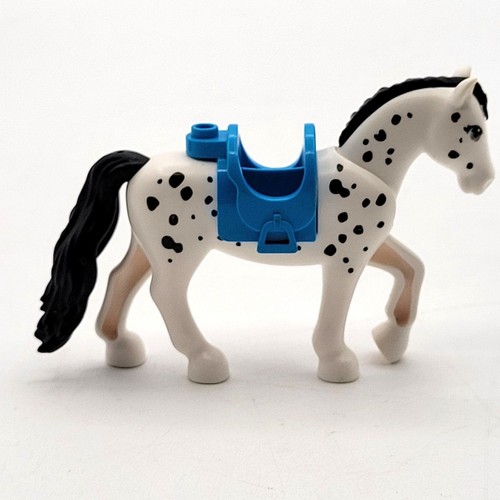 Lego Friends White Horse Black Spots Moveable Neck Magical Caravan Minifigure - Picture 4 of 6