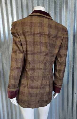 Blazer chaquetón vintage años 90 Jones New York a cuadros damas talla 8 BONITO - Imagen 3 de 5