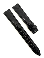 Jaeger LeCoultre 14mm x 12mm Black Alligator Watch Strap Band New Authentic OEM