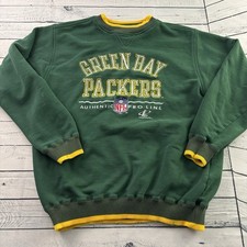Vintage Logo Athletic Green Bay Packers Pullover Sweatshirt Men's XL Green