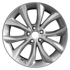 For Jaguar Xf 17-19 Cci 5 V-spoke Silver 18x8 Alloy Factory Wheel Remanufactured