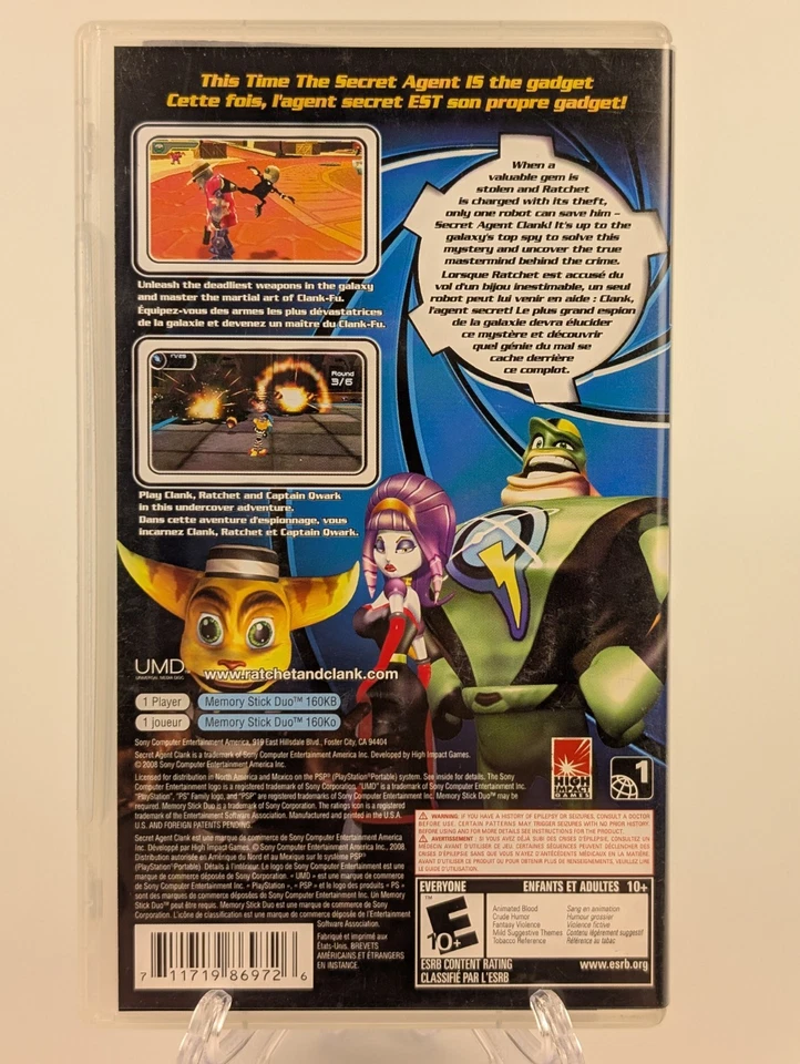 Secret Agent Clank (Sony PSP, 2008)➡️CIB Complete - Tested  & Working 🎮 - Image 2 of 4