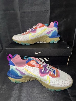 Size 9 - Nike React Vision  Lemon Venom  WMNS -Hard Size To Find-