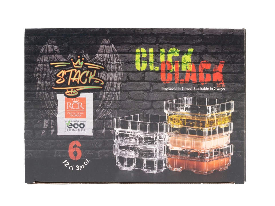 Confezione 6 Coppette In Vetro Trasparente Clickclack, 75X70Mm - Immagine 4 di 4