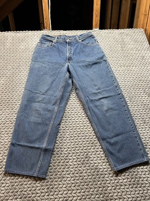 Vintage Levis 560 Jeans Mens 30x26 Tan Loose Fit Tapered Leg Made in USA 90s