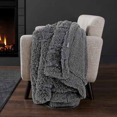 Bare Home Shaggy Faux Fur Sherpa Blanket