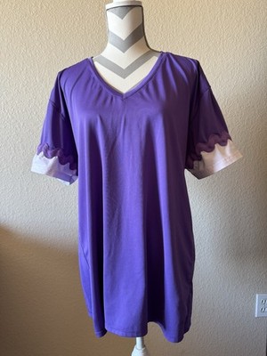 Arctic Cool Purple V-Neck Cooling Performance Short Sleeve Tee T Shirt Sz 2XL