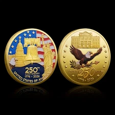 United States 250 Anniversary Challenge Coin Commemorative Collectable 1-pc