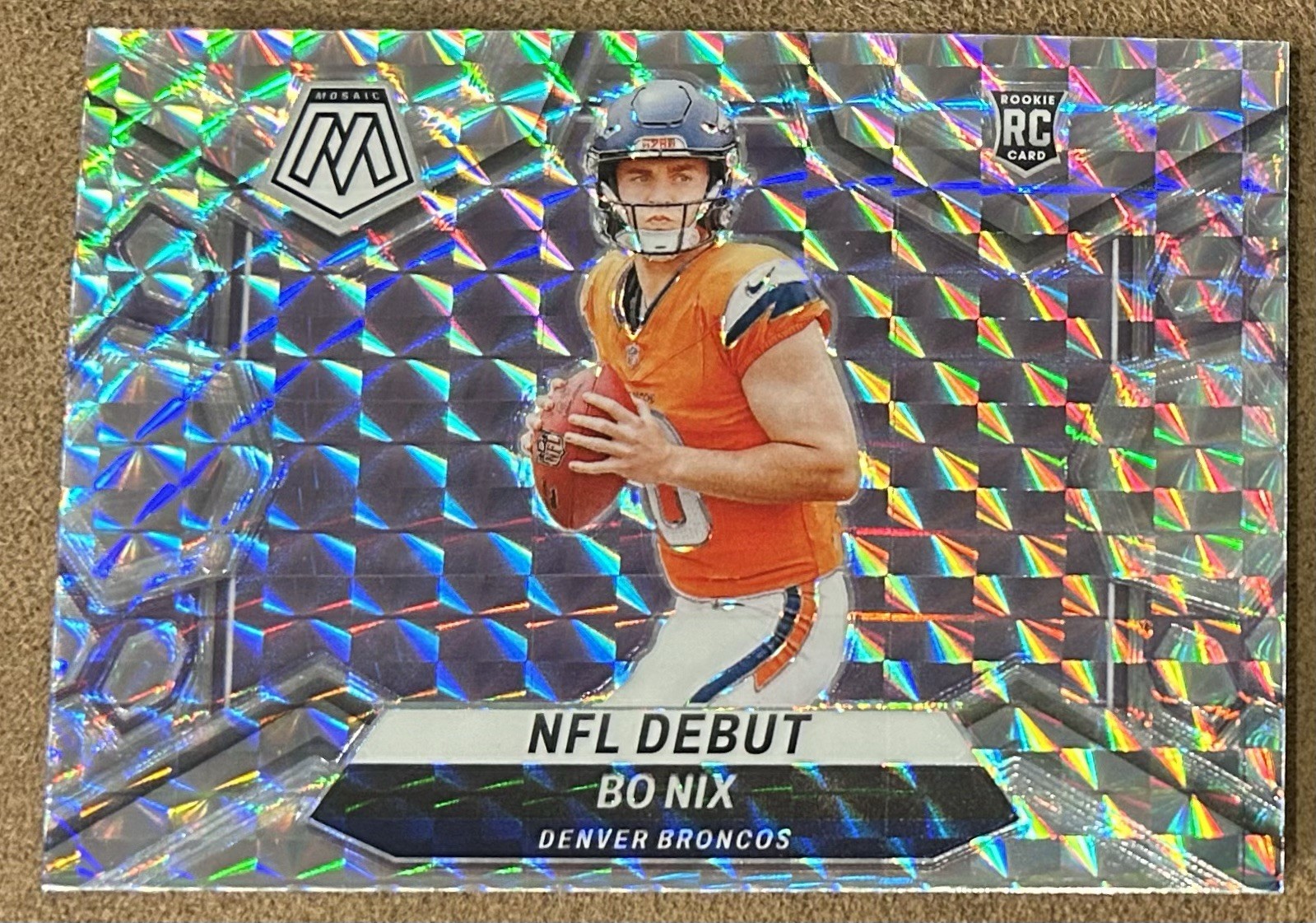 BO NIX 2024 Panini Mosaic NFL Debut #271 Mosaic Prizm (RC) - Denver Broncos