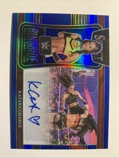 2022 Panini Select WWE Ringside Action Signature Katana Chance Blue 14/49