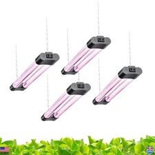 16 Inch 4 Pack LED Grow Lights Full Spectrum Linkable Indoor Plant Lighting