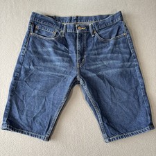 Levis 511 Denim Shorts Mens 36 Blue Slim Fit Jorts Bermuda Casual Summer Classic