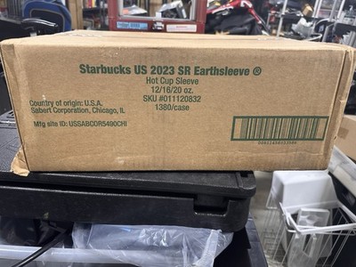 Starbucks Cup Sleeve - Brown, Kraft - Fiber - 1380 / Carton Starbucks 12420977