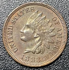 1883 Indian Head Cent Penny 1c AU About Uncirculated Better Date
