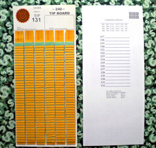  1 Each 240 Singles REGULAR "NOT Sure" TIP BOARD 101-132 Pull Tab Jar Ticket