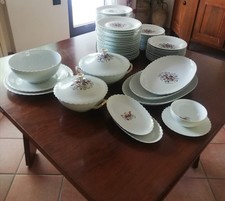 Limoges France Rocal, servizio piatti in porcellana 71 pezzi.