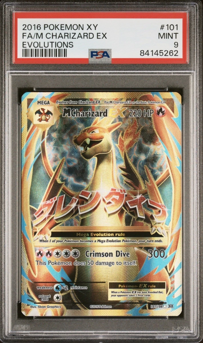 Charizard Pokémon TCG Grade 9 Evolutions Individual Collectible