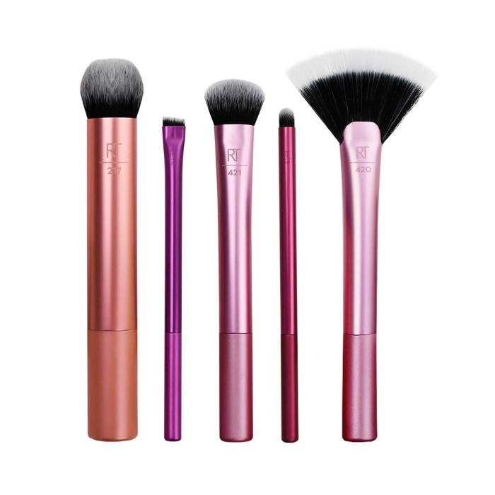 Real Techniques Multicolore Pennello Make-Up, Set Di Spazzole (Set) - Immagine 3