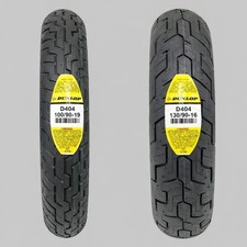 DUNLOP 100/90-19 Front 130/90-16 Rear ( 2 Tire Set ) D404 Motorcycle Tires