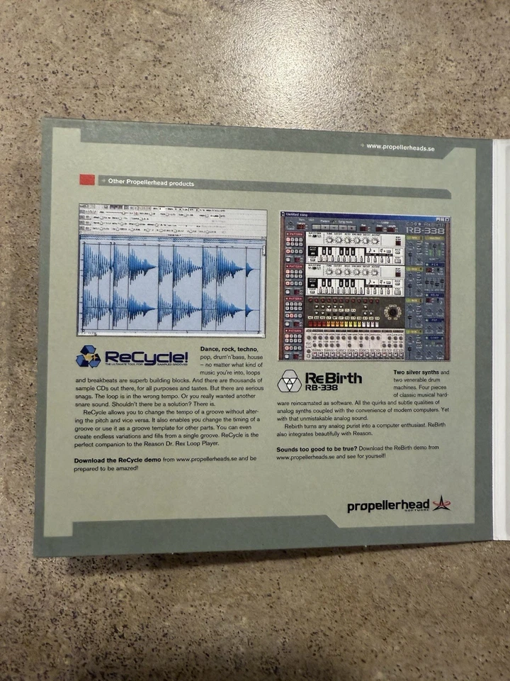 Propellerhead Reason Version 2.0 Stand-Alone Musikstation Software - Bild 4 von 4