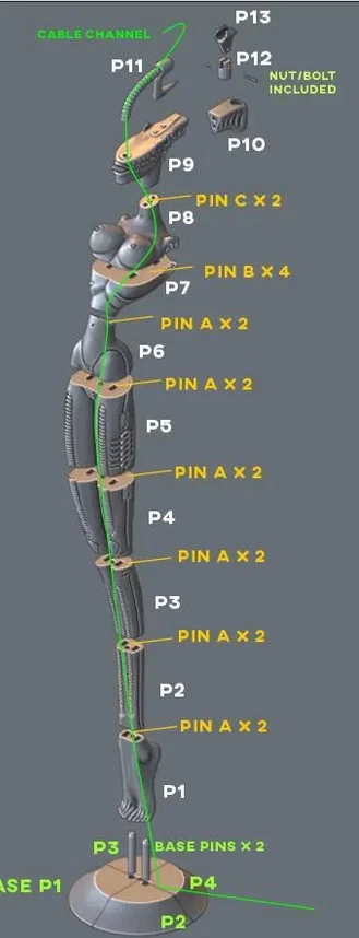 Fullsize Korn HR Giger Mic Stand Kit - Image 2 of 4