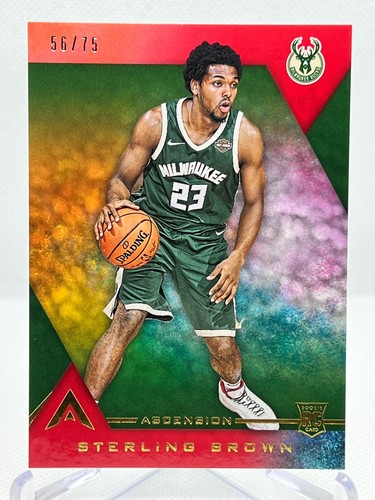 STERLING BROWN RC 2017-18 Panini Ascension #139 Rookie RED Parallel /75 - Afbeelding 1 van 2