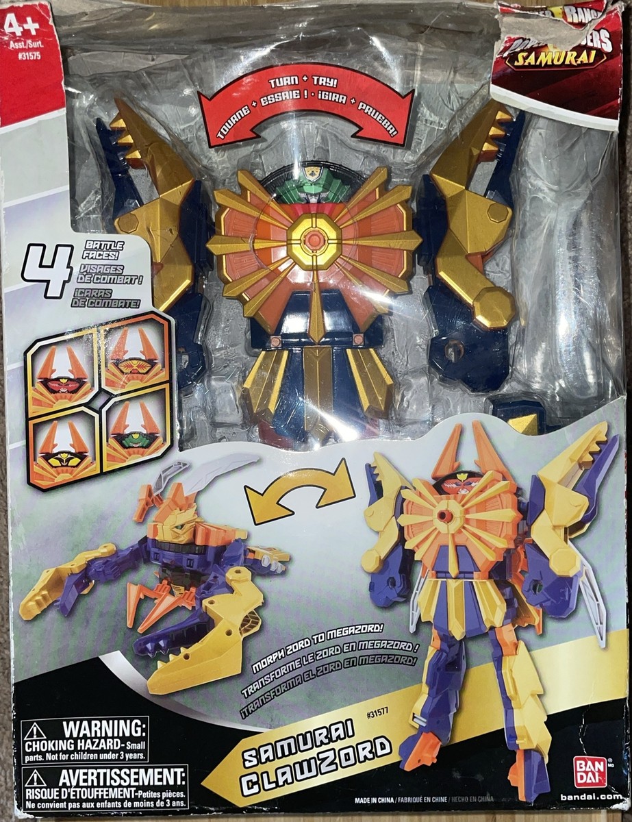 Bandai Power Rangers Samurai Deluxe Clawzord 11.5