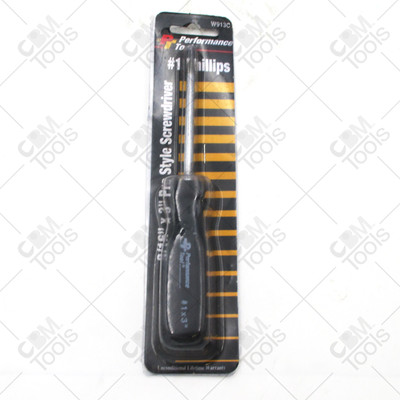 Performance Tool W913C - #1 Philips - 3/16'' Pro Style Screwdriver - 3'' Length