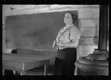 Schoolteacher at Corbin Hollow, Shenandoah National Park, Virginia Old Photo 4
