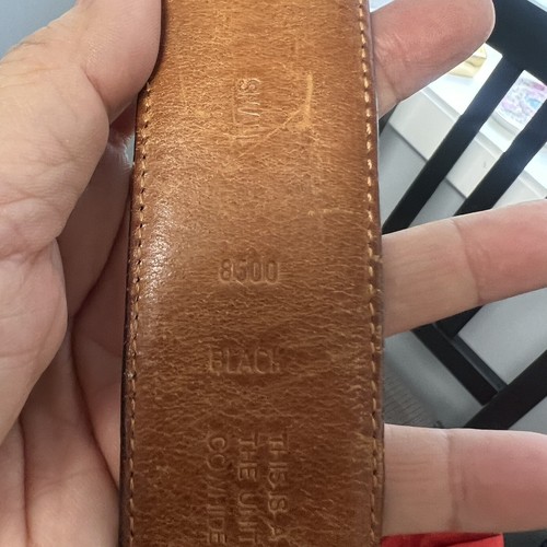 Cinturón Coach Vintage Pequeño Cuero de Vaca 8500 Negro Latón Hebilla Clásico EE. UU. - Imagen 9 de 15