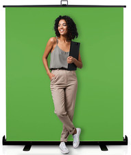 62-Inch Green Screen Backdrop   Collapsible, Portable Chroma Key Background for