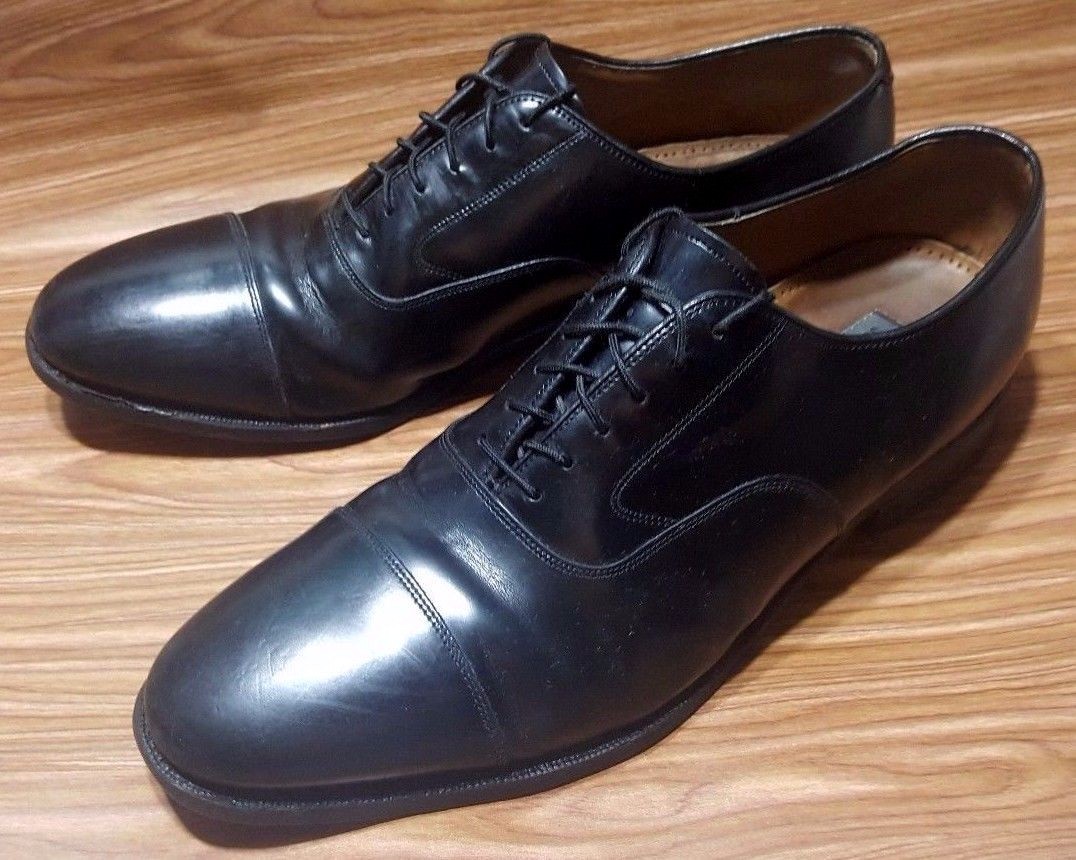 靴 Johnston & Murphy OPTIMA Cap Toe Shoes Johnston Murphy Optima Oxford Black Leather Cap Toe Lace Up