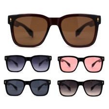 Hipster Retro Vintage Style Fashion Rectangle Horn Rim Sunglasses
