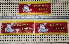 11-24 Lot of 3 Big Bite Baits Soft Plastics Worms Minnows Fishing Lures
