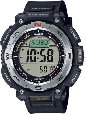 CASiO PRO TREK PRW-3400-1JF Climber Line Solar Radio Men's Watch New in Box