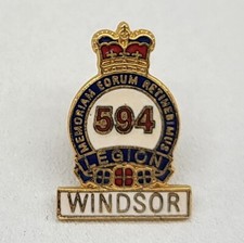 ⭐️ Royal Canadian Legion Branch 594 Windsor Ontario Hat Lapel Jacket Pin Pinback
