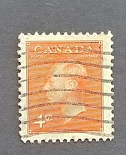 Used Canada stamp 1949 -1951 King George VI - Inscription: "POSTES POSTAGE"