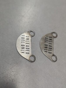Jaguar XJ6 XJ12 Series 2 ii Unleaded Fuel Only Badge Plates PAIR OEM