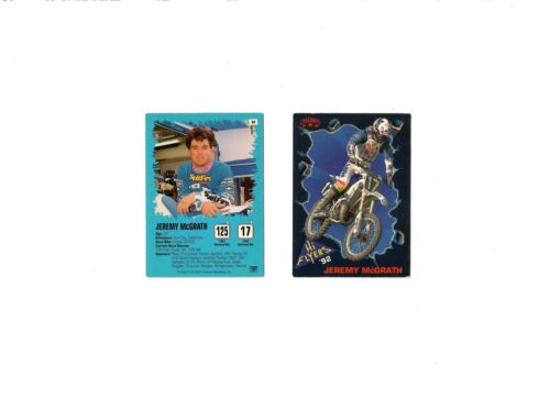 Vintage 1992 Jeremy McGrath Champs Hi Flyers Motocross Supercross Card - Afbeelding 1 van 1