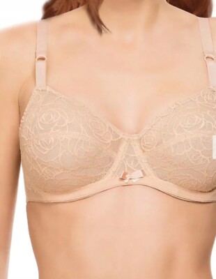 Antigel by Lise Charmel A Deux bra 70Е beige luxury lace full