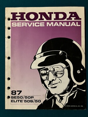 Honda SE50 / 50P / Elite 50S / 50 Service Manual 87 #61GR100