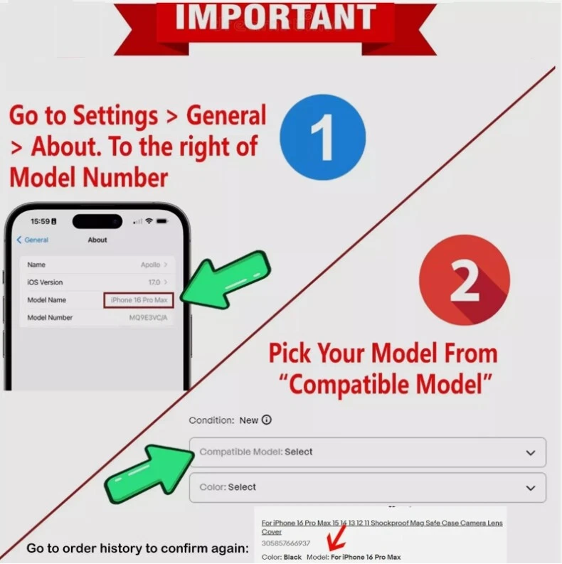 Camera Stand Mag Safe Case for iPhone 16 15 14 Plus 13 Pro Max + Lens Protector - Image 2 of 4