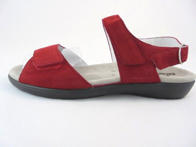 Naturläufer Sandale Sandalette Leder rot Weite H Damenschuh 8 42 Made in Germany