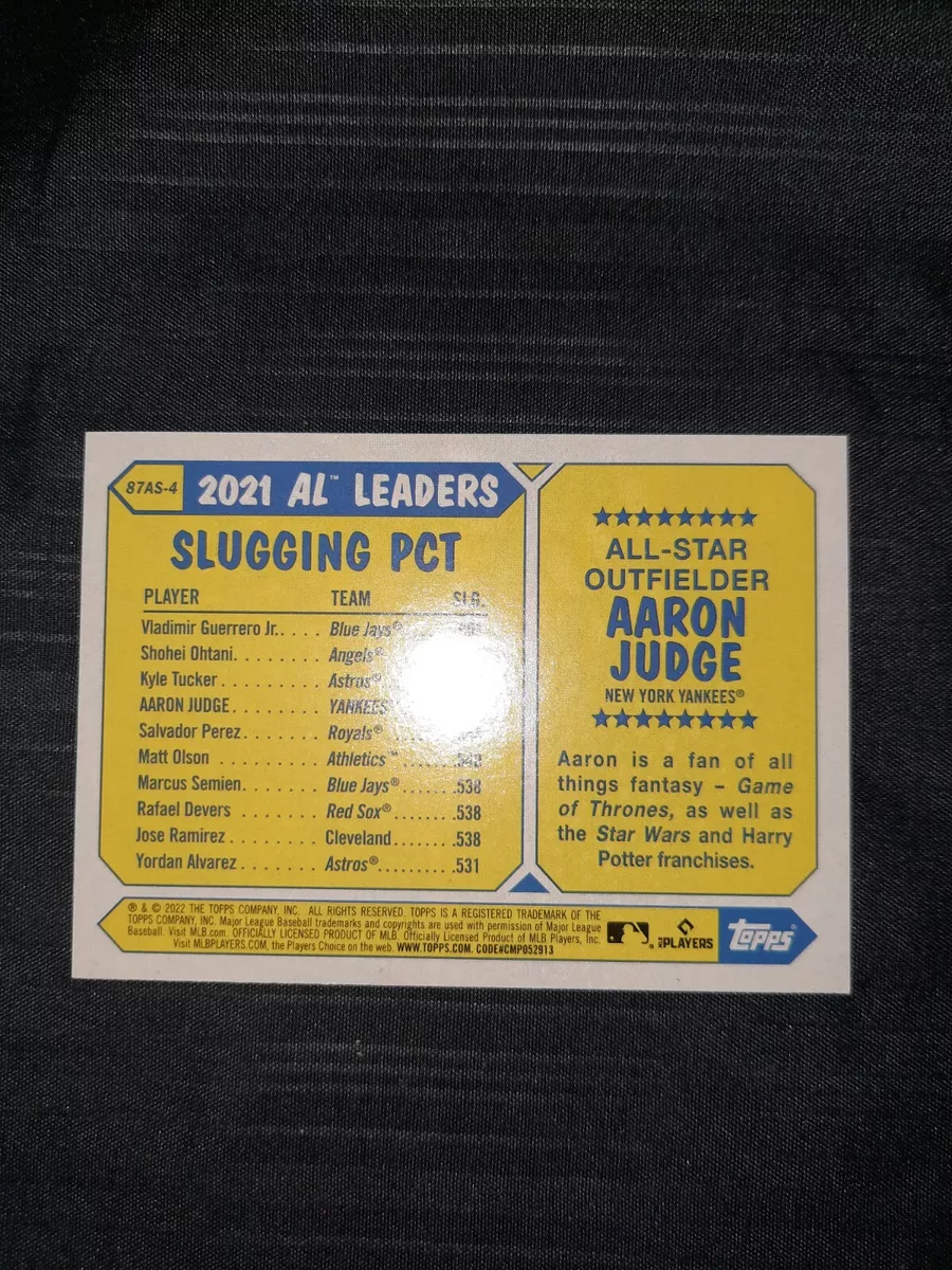 2022 Topps Series 2 Aaron Judge 35th Anniversary All Star #87AS-4