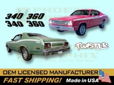 1973 1974 Plymouth Duster 340 360 Or Twister Complete Decals Stripes Kit