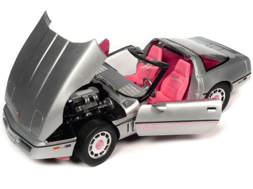 1986 Chevrolet Corvette Convertible Silver Metallic with Pink Interior "Barbie" - Picture 3 of 5