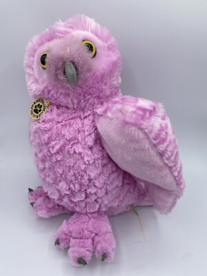 Wild Republic Pretty Pink Owl Plush Bronx Zoo Tag 12  Stuffed Birds Of Prey