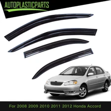 For Toyota Corolla 2003-2008 4Pcs Window Visors Vent Shade Rain Guards Deflector